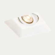 Beépített spotlámpa fehér 15 cm négyzet alakú dönthető - Gypsy Stucco