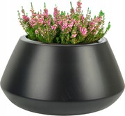 Virágtartó Kaspó Virágágyás Ufo Kerek 60 Antracit Betét