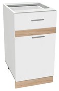 Salandra egyfiókos alsó konyhaszekrény IC 40 Fehér N