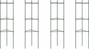 vidaXL 4 db acél és PP paradicsomketrec 116 cm