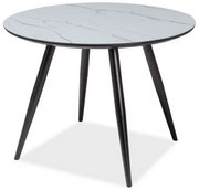 Étkezőasztal Ideális, márvány / fekete