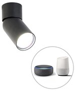 Okos modern reflektor fekete, Wi-Fi-vel, GU10 - Falo