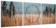 Kép - réti növényzet részlete (órával) (90x30 cm)