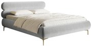 Franciaágy 180 cm Rirri 180B (ágyráccsal) (világosszürke + arany). Akció -15%. 1099867