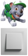 PIPPER. Matrica a kapcsoló felett "PAW Patrol - Rocky"