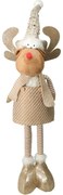 Karácsonyi álló rénszarvas Freda, teleszkóposlábak, 49 cm
