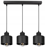 Függőlámpa fekete fém búrával | Loft - Industrial | Glimex Lavor 3xE27 GKL09C