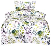 Fehér egyszemélyes pamut-szatén ágyneműhuzat 140x200 cm Savoy – My House