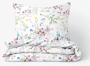 Goldea pamut ágyneműhuzat - festett réti virágok 140 x 200 és 70 x 90 cm