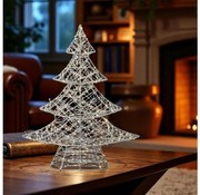 LED karácsonyi dekoráció 160xLED/230V, 45 cm magas karácsonyfa, meleg fehér