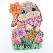 Bolyhos nyuszi fa puzzle