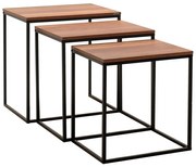 SHP 933 Walnut tárolóasztal, 3 db