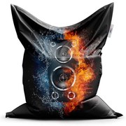 Classic babzsák lángoló hangszóró - gyerek, fekete