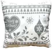 Antiallergén párna Christmas Szürke 40x40cm TiaHome
