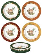 Forest Dream porcelán őzikés desszertes tányér 19 cm szett 4db-os – Easy Life