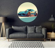 PIPPER. Kör alakú falmatrica "Porsche 911" Méret: 100cm