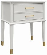 Fehér éjjeliszekrény Westerleigh – CosmoLiving by Cosmopolitan