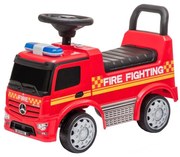 Push autó Mercedes Tűzoltóautó 2xAA piros
