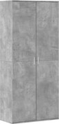 vidaXL betonszürke szerelt fa cipősszekrény 80 x 39 x 178 cm