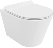 Mexen Rico perem nélküli wc csésze leeresztő automatikás ülőkével, Duroplaszt, Fehér - 30720100