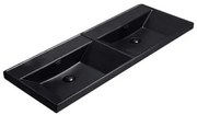 Cabinet washbasin SAT B-Way 121x46 cm black matt SATBW212046BKM