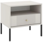 Éjjeliszekrény LUE bézs/fekete