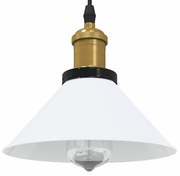 függőlámpa Magassága állítható E27 fényes fehér Ø 22 cm fém