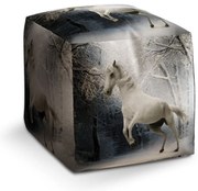 Cube zsámoly fehér ló, szürke