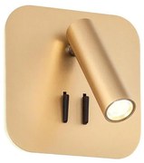 Redo 01-2977 - LED fali lámpatest QUDA LED/6W/230V + LED/3W CRI 90 USB arany