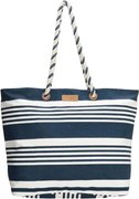 Kék-fehér csíkos strandtáska „Vacation”