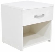 Pietro éjjeliszekrény fiókos Fehér N