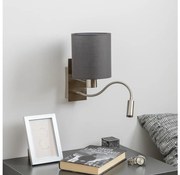 Brilagi - LED Fali lámpa NUBILA 1xE27/25W/230V + LED/3W króm/antracit