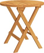 vidaXL tömör akácfa bisztróasztal Ø46 x 47 cm