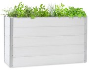Blumfeldt Nova Grow, kerti ágyás, 150 x 91 x 50 cm, WPC, fa megjelenés, fehér