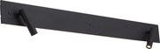 Modern fekete 2-lámpás fali lámpa LED-del, háttérvilágítással és USB-C-vel - Longly