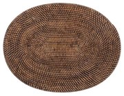 Barna rattan tányéralátét, 30 x 40 cm - Tiseco Home Studio