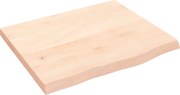 vidaXL kezeletlen tömör tölgyfa fali polc 60x50x(2-4) cm