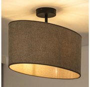 Duolla - Felületre szerelhető csillár OVAL 1xE27/15W/230V barna