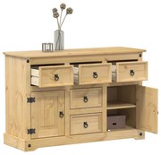 Corona tömör fenyőfa tálalószekrény 112 x 40 x 75 cm