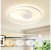 Brilagi - Dimmelhető LED mennyezeti lámpatest TWISTER LED/75W/230V átm. 70 cm fehér + távirányító