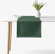 Goldea pamut asztali futó - sötétzöld 35x140 cm