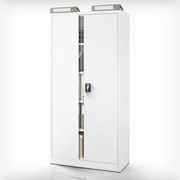 Fém iratszekrény JAN, 900 x 1850 x 400 mm, szürke