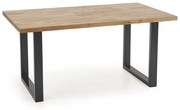 Étkezőasztal tölgyfa lappal RADUS 160(240)x90