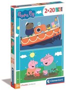 Peppa malac Free Day 2x20 db-os puzzle Clementoni
