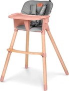 Lionelo - Gyermek etetőszék 2 az 1-ben KOEN Rózsaszín rózsa