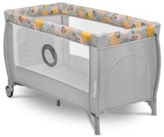 Lionelo - STEFI PLUS utazóágy, rózsaszín-sárga