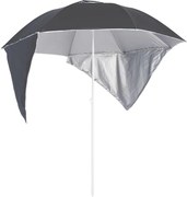 vidaXL antracitszürke strandnapernyő oldalfalakkal 215 cm