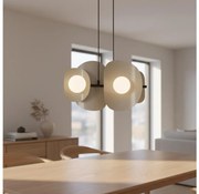 Kábellel függesztett csillár ELEMENTI 4xG9/8W/230V bézs