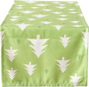 Textil asztali futó SCANDI TREES 40x140 cm, zöld
