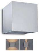 Brilagi - LED Kültéri fali lámpa CUBE LED/6W/230V szürke IP54 WO-HR60432-LED-OEM-SA
